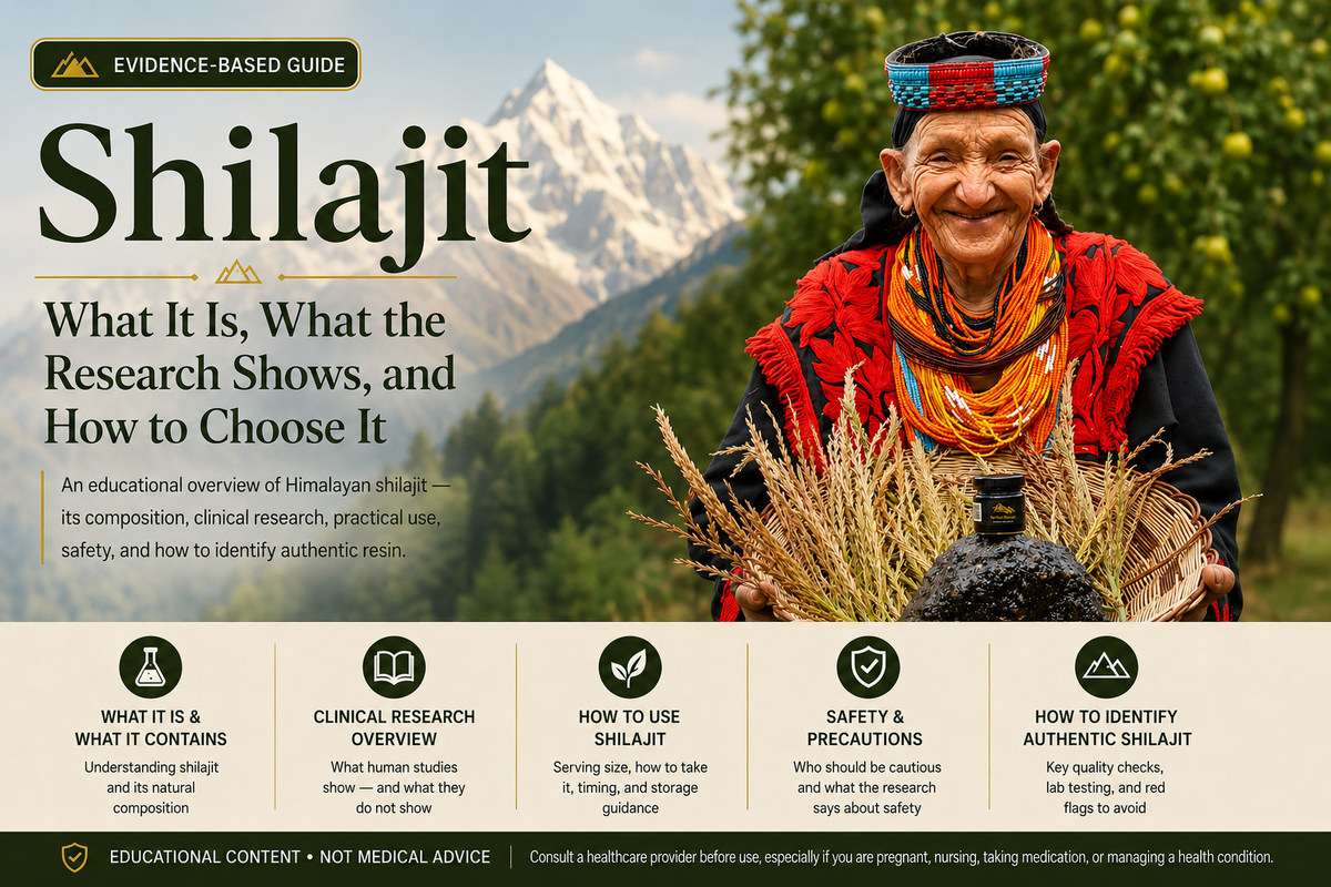 Shilajit: An Evidence-Based Guide to What It Is, What the Research Shows, and How to Choose It