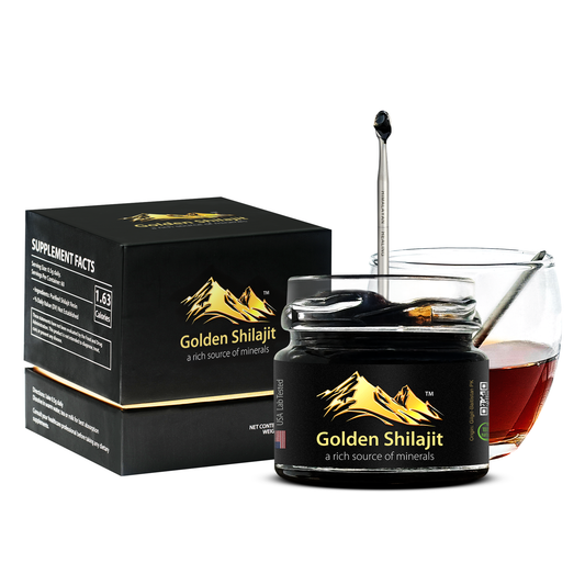 Golden Shilajit® Resin 40g – Ultra-Rare Himalayan Shilajit from the Convergence of Three Highest Mountain Ranges